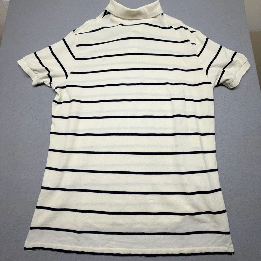 Polo Ralph Lauren Men's Striped Polo Shirt Maroon‎ Logo Size XXL